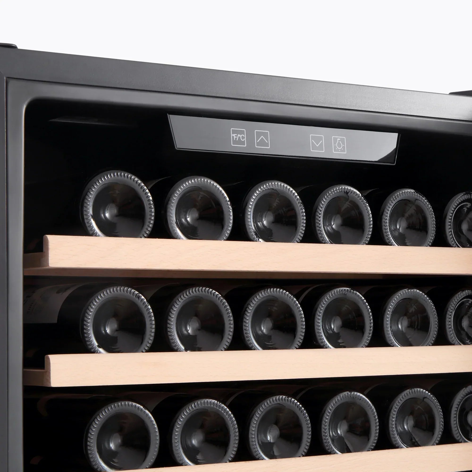 Empava 55-Inch Tall 127 Bottles Wine Cooler in Stainless Steel with Glass Door (EMPV-WC05S)