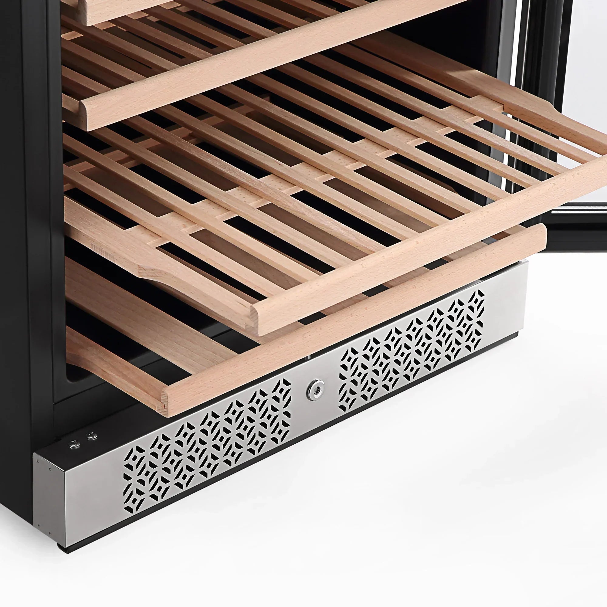 Empava 55-Inch Tall 127 Bottles Wine Cooler in Stainless Steel with Glass Door (EMPV-WC05S)