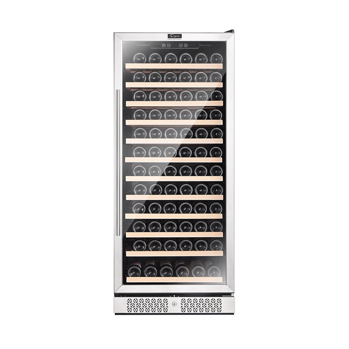 Empava 55-Inch Tall 127 Bottles Wine Cooler in Stainless Steel with Glass Door (EMPV-WC05S)
