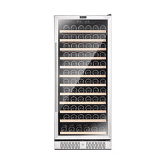 Empava 55-Inch Tall 127 Bottles Wine Cooler in Stainless Steel with Glass Door (EMPV-WC05S)
