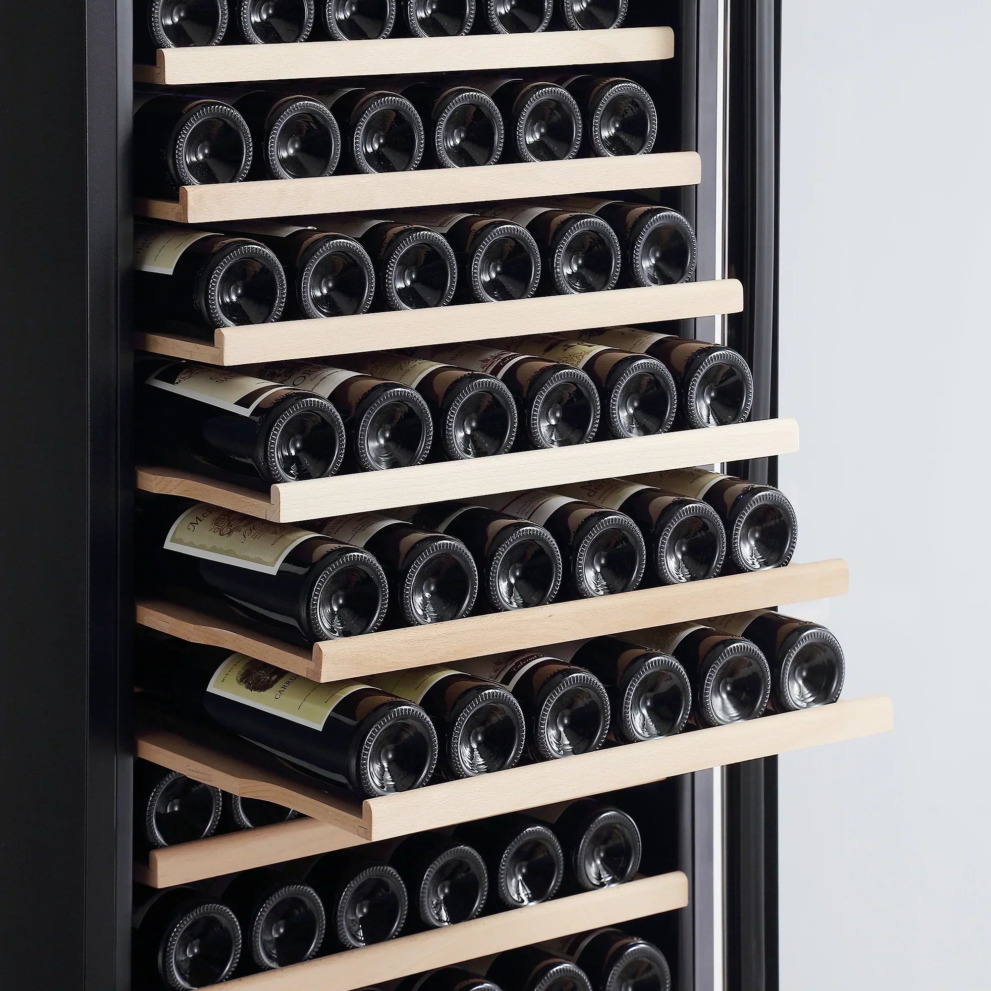 Empava 70-Inch Tall 171 Bottles Capacity Wine Cooler in Stainless Steel with Glass Door (EMPV-WC07S)