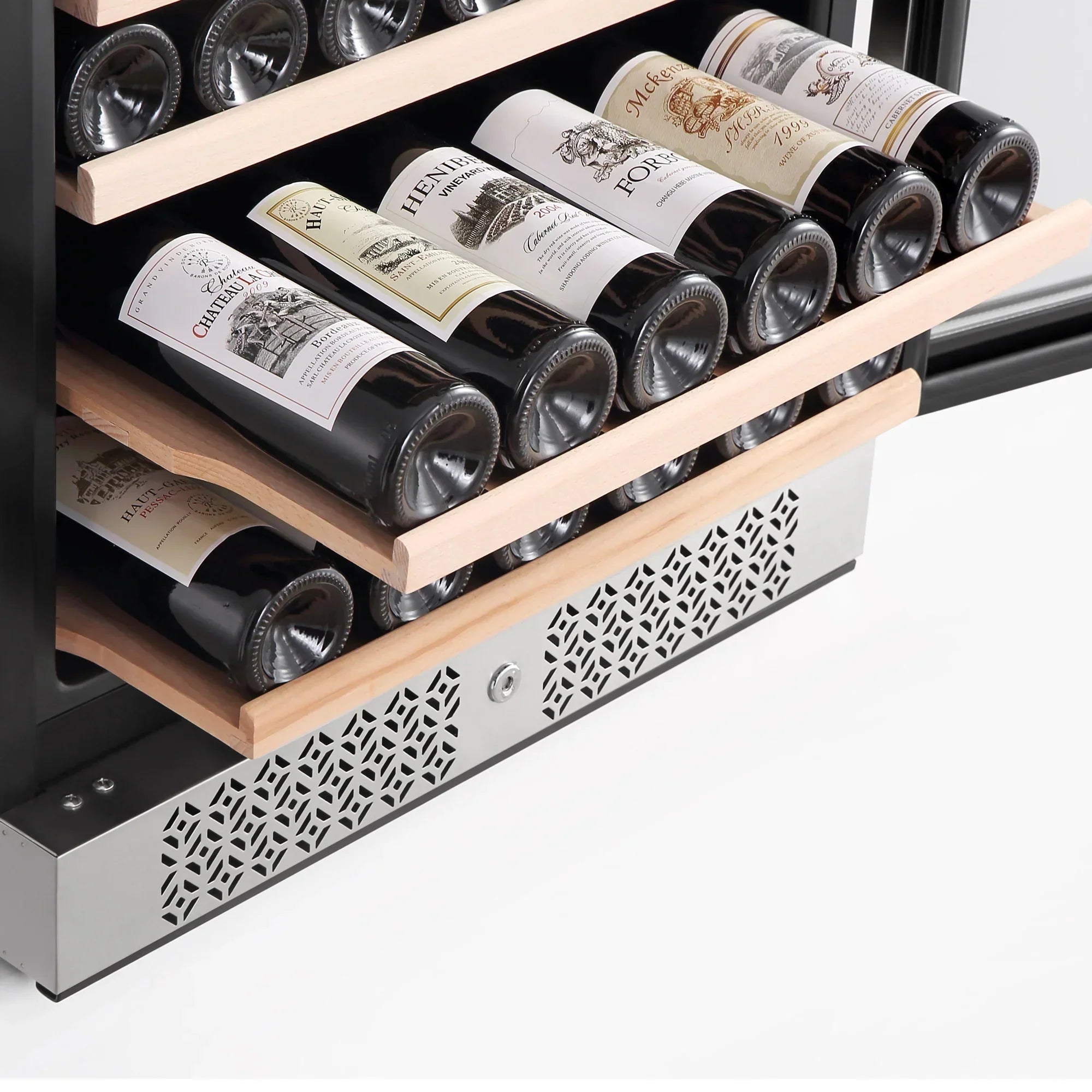 Empava 70-Inch Tall 160 Bottles Freestanding Built-In Dual Zone Wine Cooler (EMPV-WC08D)