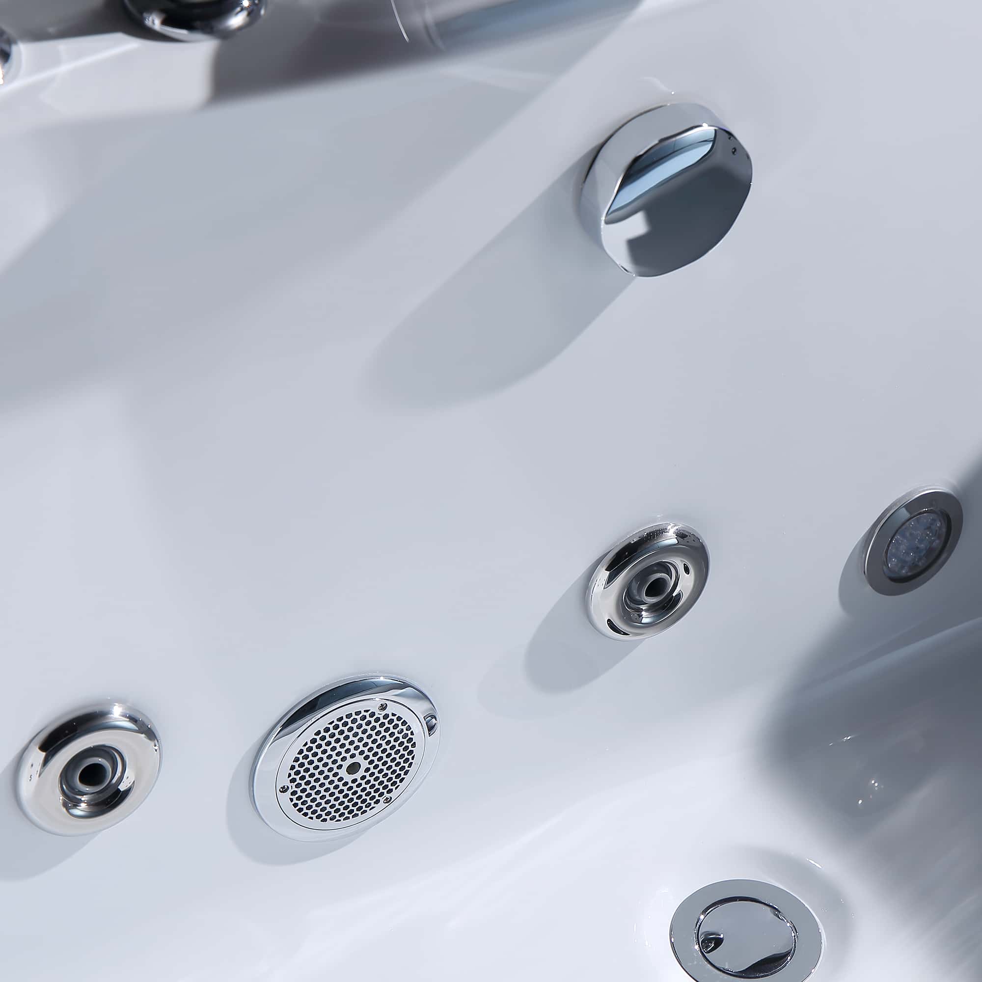 Empava 59-Inch Whirlpool Rectangular Bathtub (EMPV-59JT408LED)