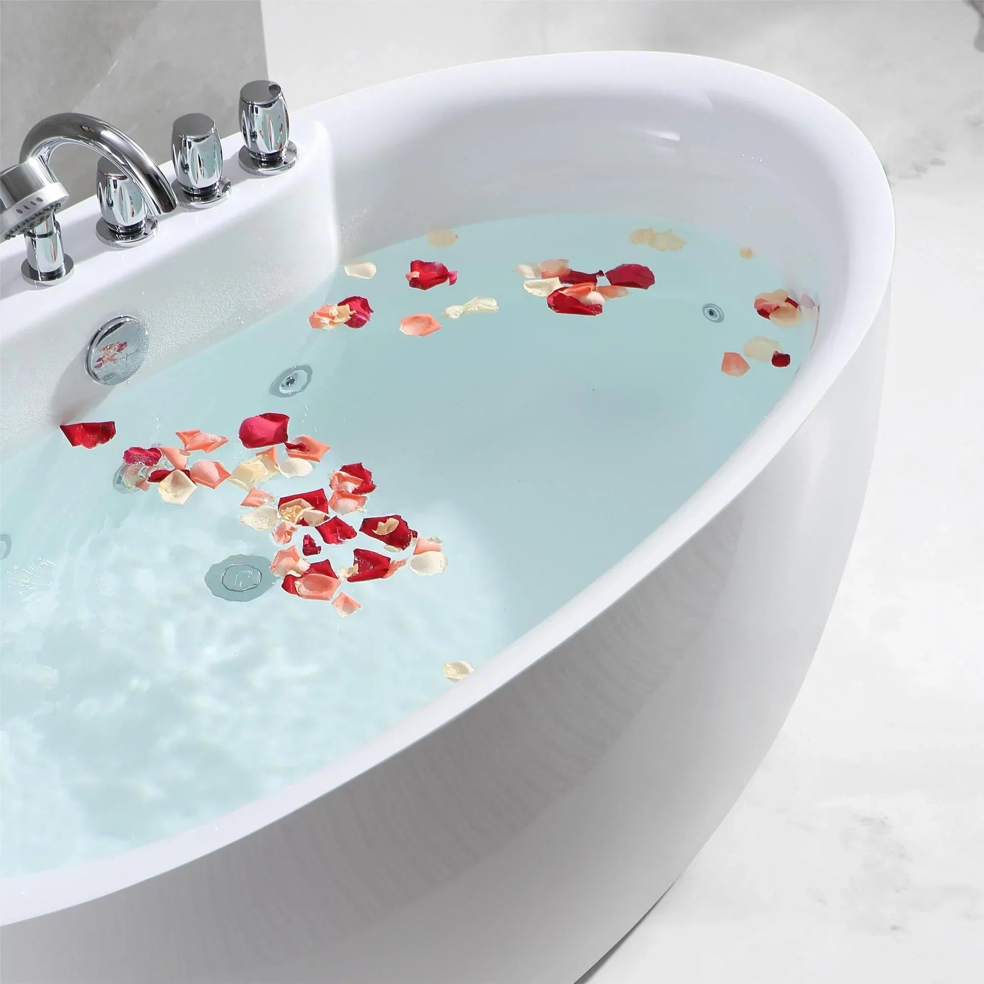 Empava 67-Inch Whirlpool Freestanding Acrylic Bathtub (EMPV-67AIS13)