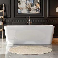 Empava 67-Inch Freestanding Soaking Tub with Center Drain (EMPV-67FT1516)