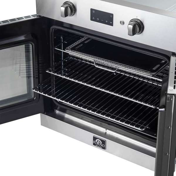 FORNO Asti 30-Inch French Door Electric Wall Oven, 3.58 Cu. Ft., Air Fry, Self-Clean, Sous Vide (Model FBOEL1333-30)