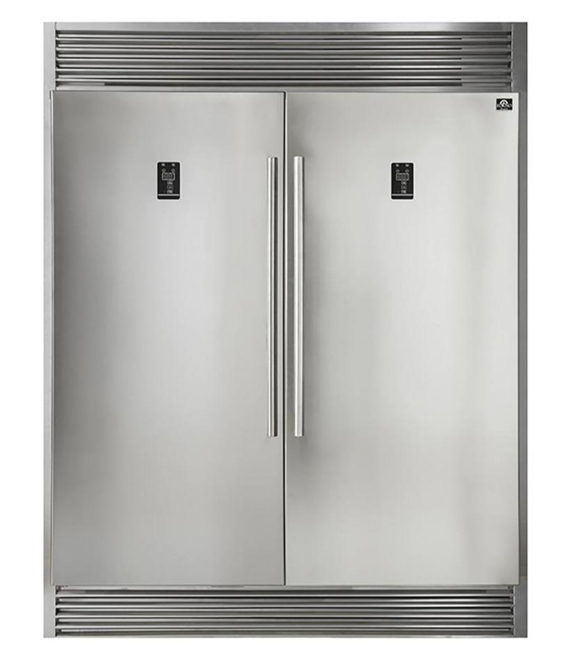 FORNO Appliance Package - 48 Inch Pro Gas Range, Refrigerator, Microwave Drawer, Dishwasher, AP-FFSGS6260-48-7