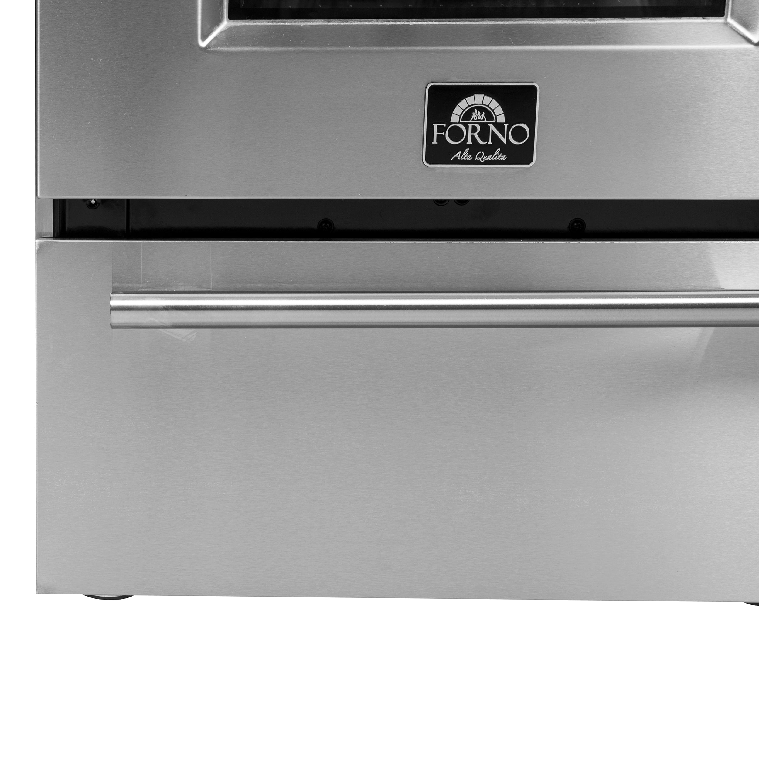 Forno Breno 24 in. Freestanding Gas Range, 2.3 cu. ft., 4 Sealed Burners, Storage Drawer, Stainless Steel (Model FFSGS6272-24)