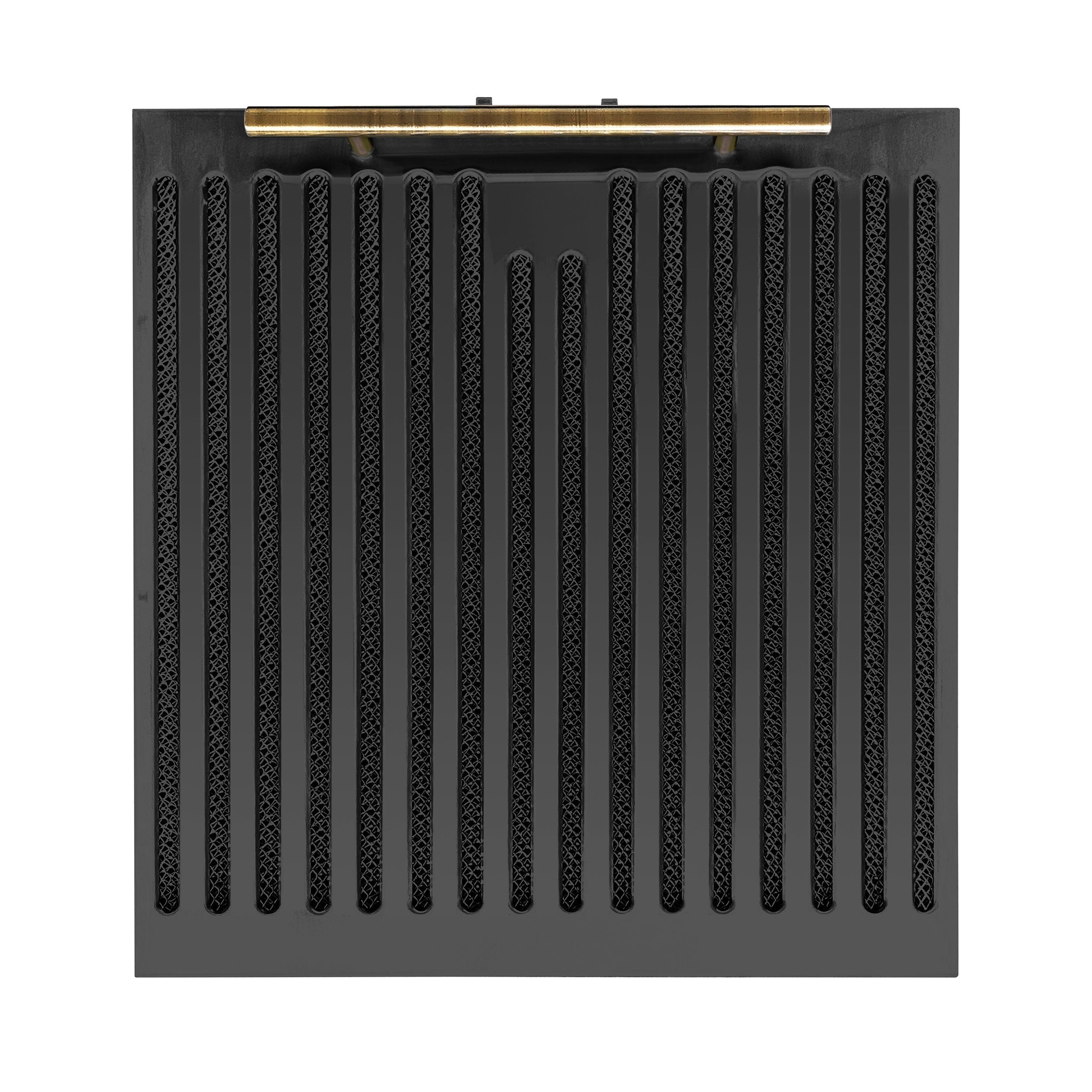 Forno Bari 30-Inch Under-Cabinet Range Hood, 400 CFM, Black with Antique Brass Handles (FRHUC5255-30BLK)