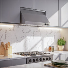 Forno Biagio 36-Inch Wall-Mount Range Hood, 600 CFM, Stainless Steel (Model FRHWM5009-36)