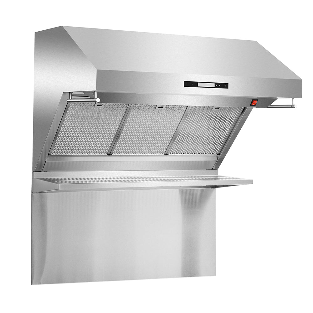 FORNO Appliance Package - 36 Inch Gas Burner/Electric Oven Pro Range, Wall Mount Range Hood, AP-FFSGS6187-36