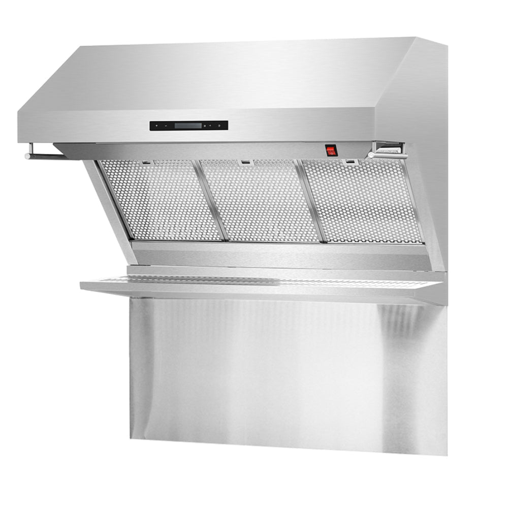 FORNO Appliance Package - 36 Inch Pro Gas Range, Wall Mount Range Hood, Refrigerator, AP-FFSGS6260-36-4