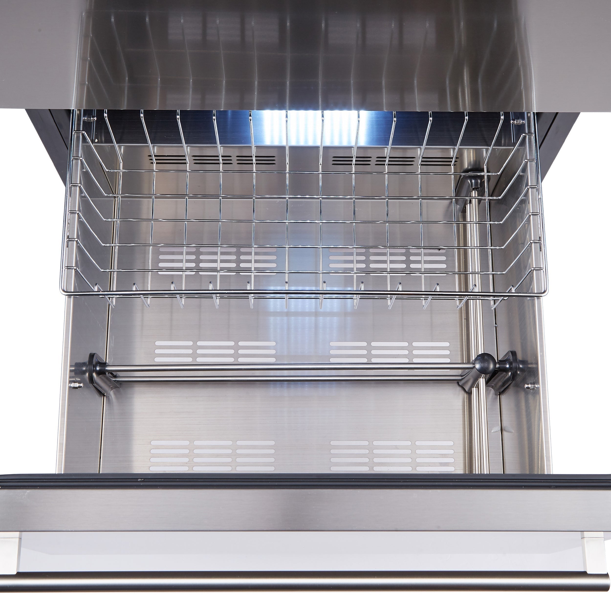 FORNO Azienda 24-Inch Built-In Wine Cooler, 108 Bottle Capacity, Triple Zone, Stainless Steel (FWCDR6628-24S)
