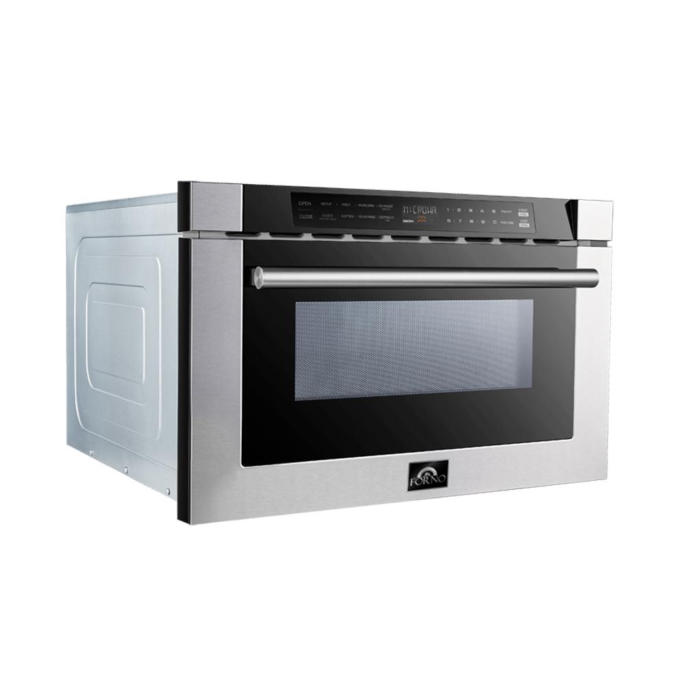 FORNO Appliance Package - 48" Gas Range, Range Hood, 36" Refrigerator, Dishwasher, Microwave Drawer, Wine Cooler, AP-FFSGS6244-48-19