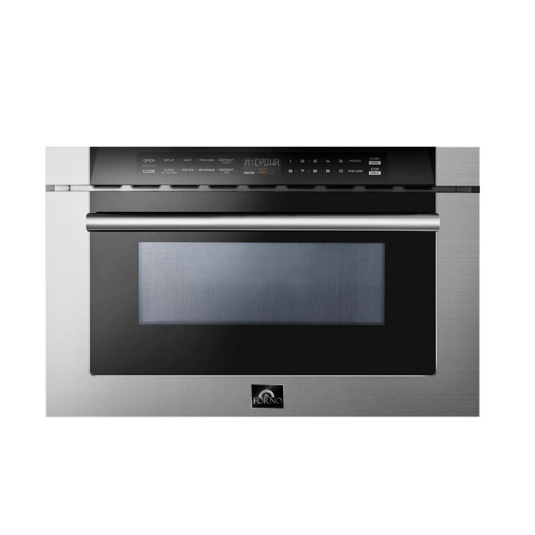 FORNO Appliance Package - 30" Gas Range, 60" Refrigerator, Dishwasher, Microwave Drawer, AP-FFSGS6276-30-W-7
