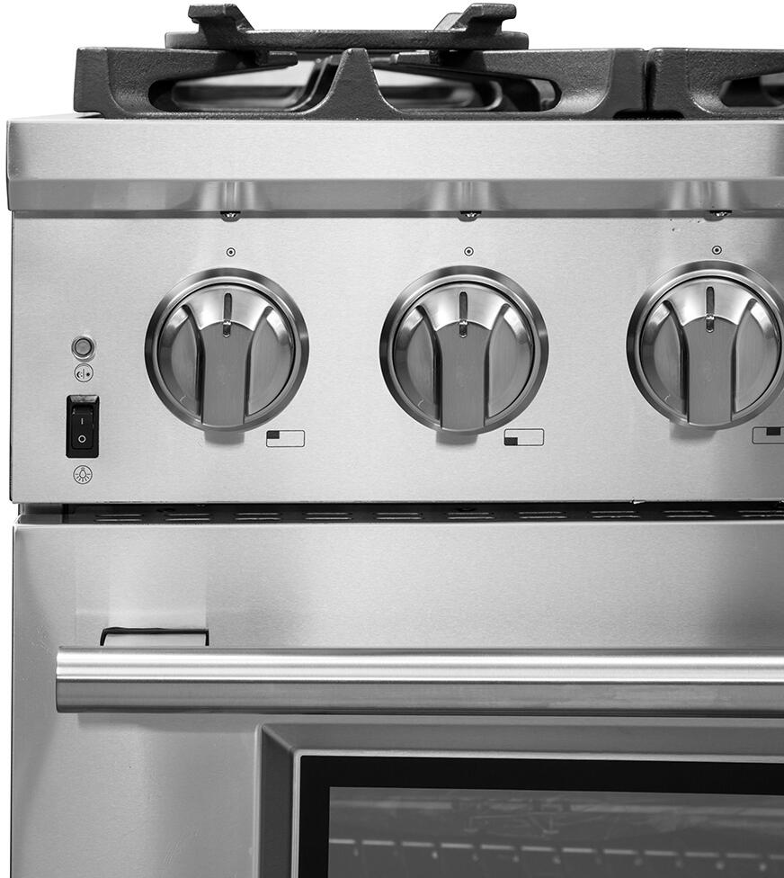 FORNO Appliance Package - 36 Inch Pro Gas Range, Wall Mount Range Hood, Microwave Drawer, AP-FFSGS6260-36-W-3