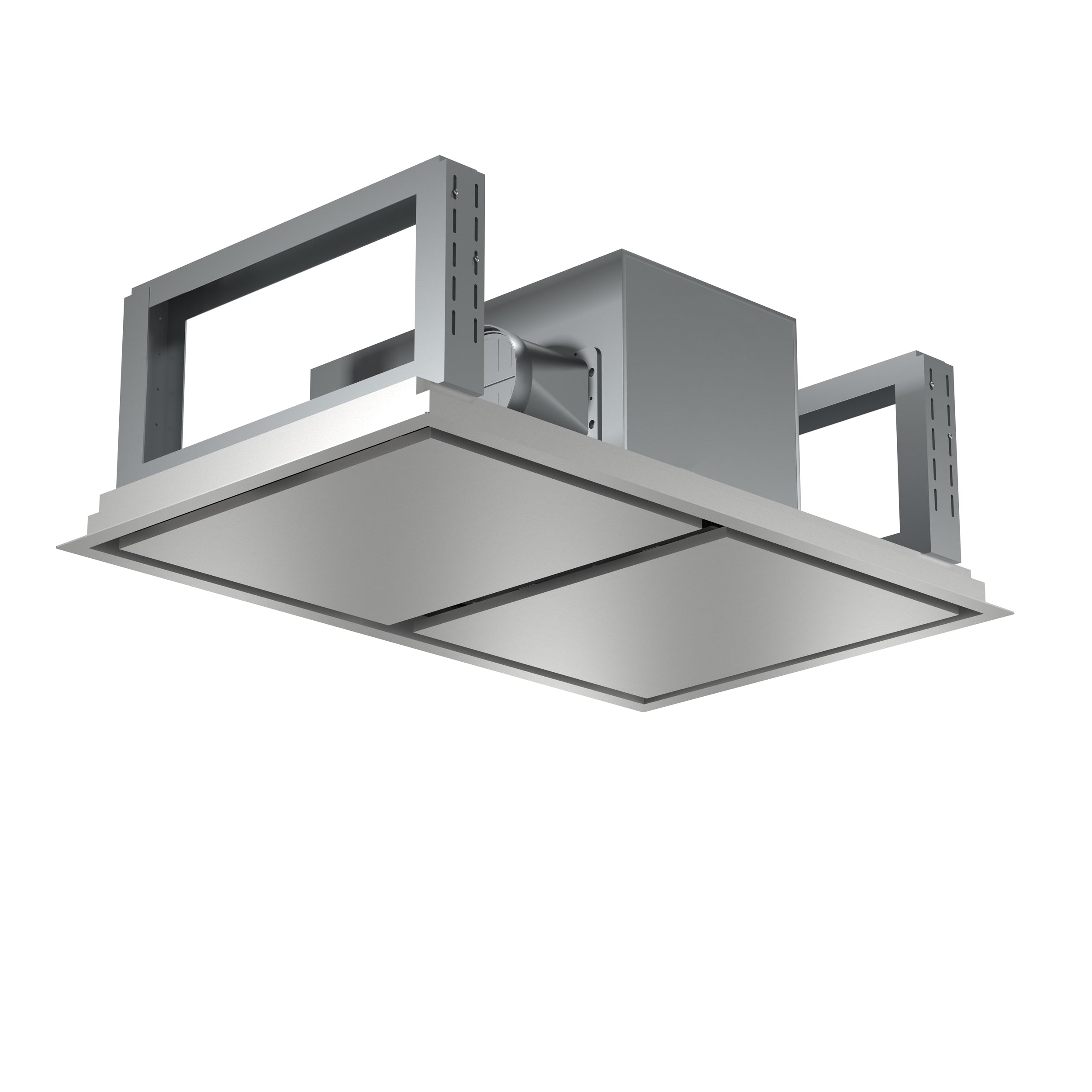 Forno Arezzo 44-Inch Ceiling-Mount Range Hood, 1200 CFM, Stainless Steel (FRHRE5312-44)