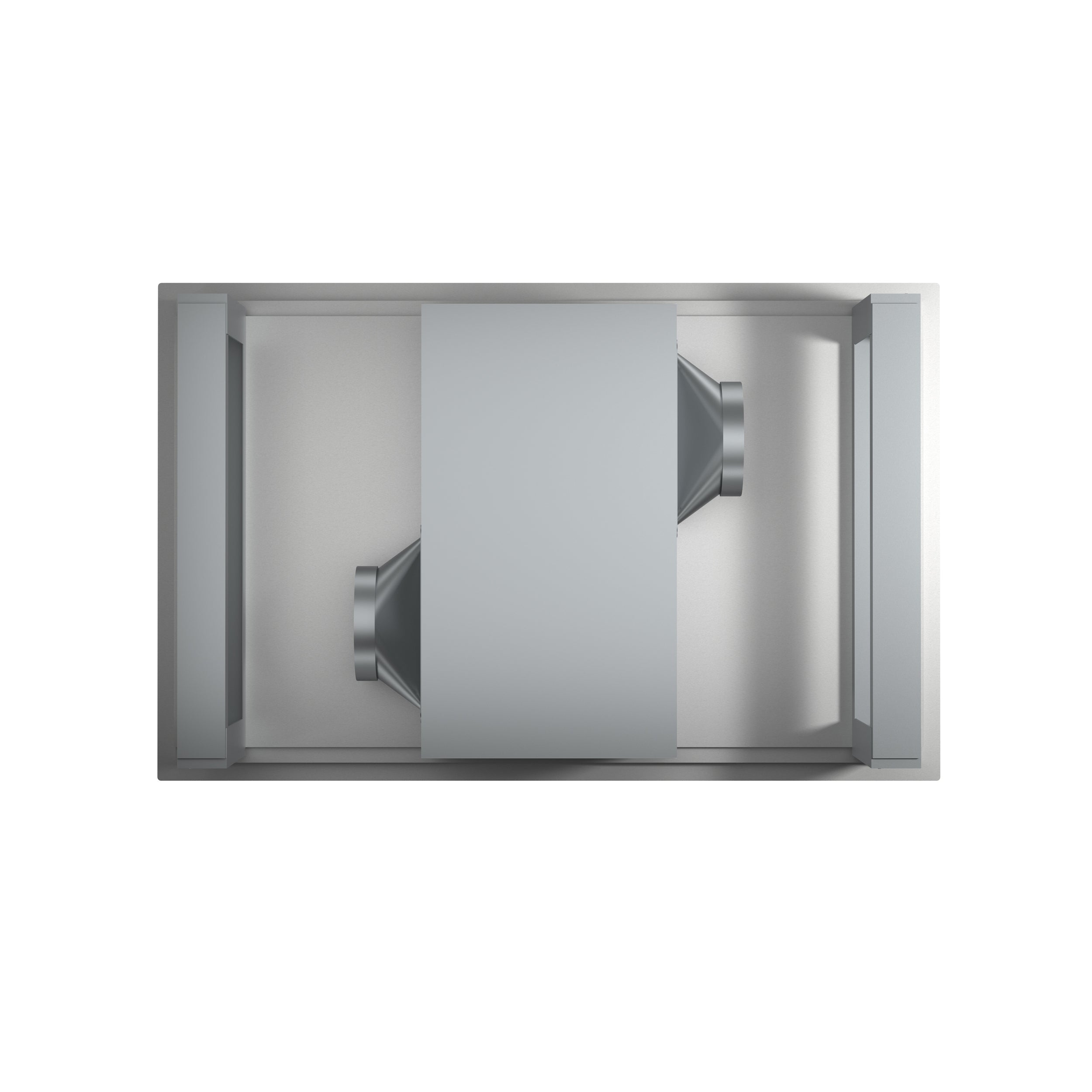 Forno Arezzo 44-Inch Ceiling-Mount Range Hood, 1200 CFM, Stainless Steel (FRHRE5312-44)