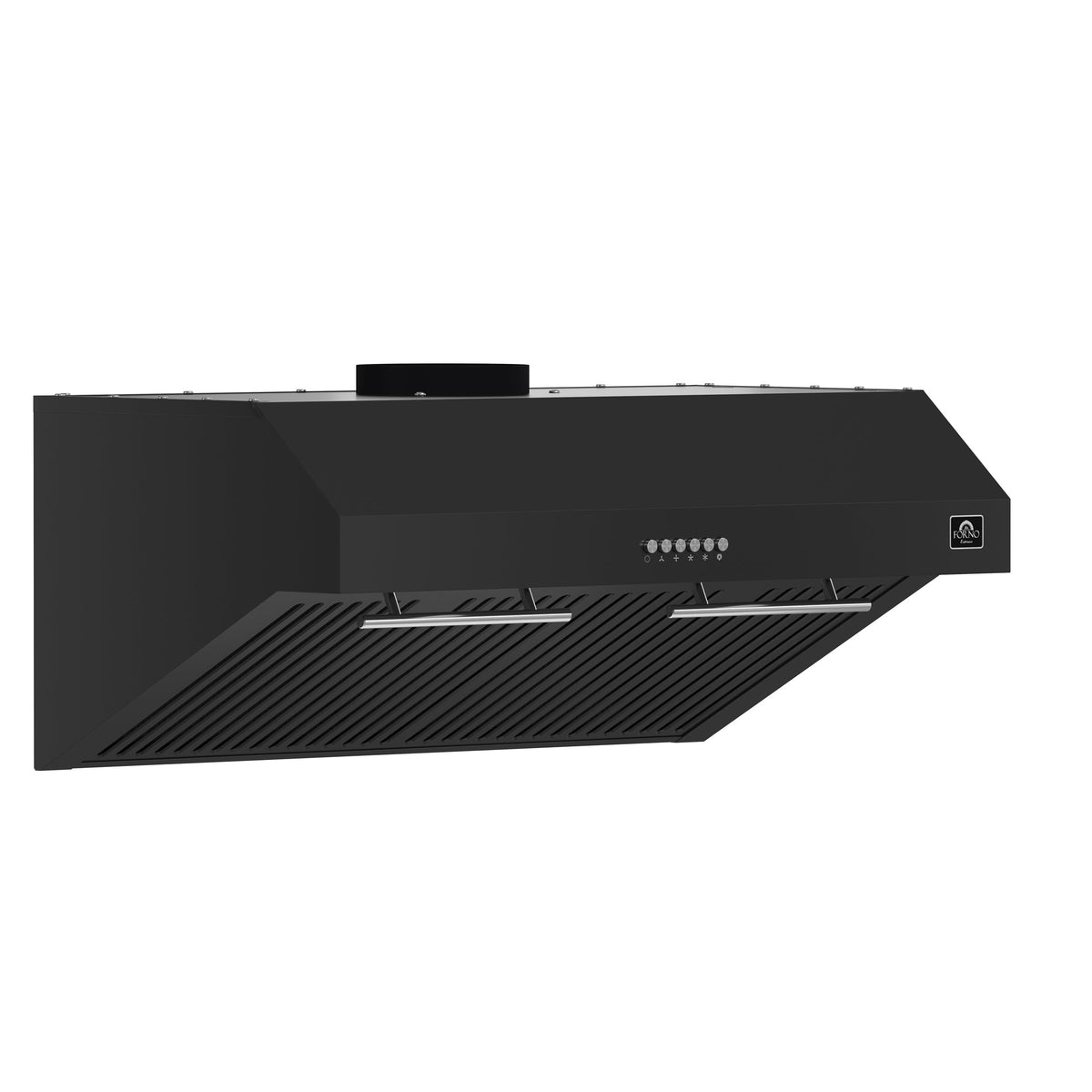 Forno Bari 30-Inch Under-Cabinet Range Hood, 400 CFM, Black with Stainless Steel Handles (FRHUC5255-30BLK)