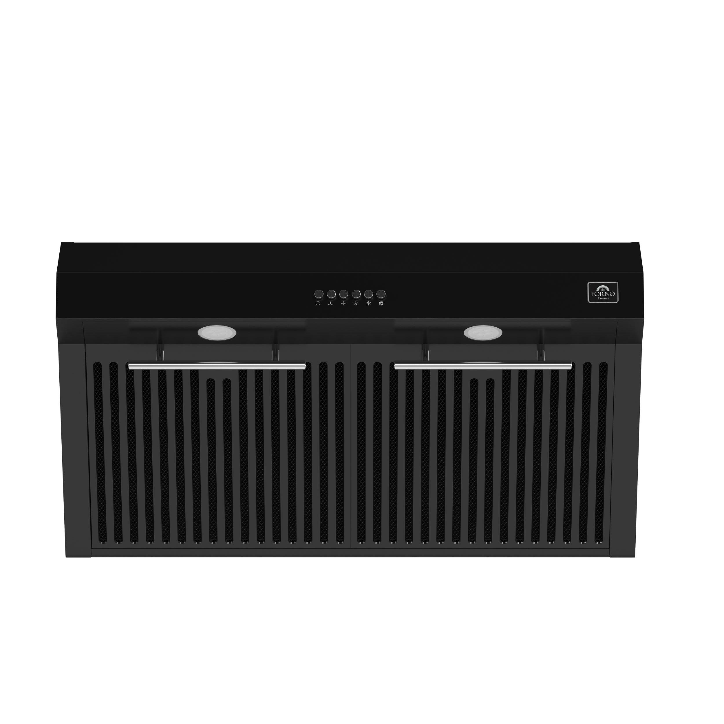 Forno Bari 30-Inch Under-Cabinet Range Hood, 400 CFM, Black with Stainless Steel Handles (FRHUC5255-30BLK)