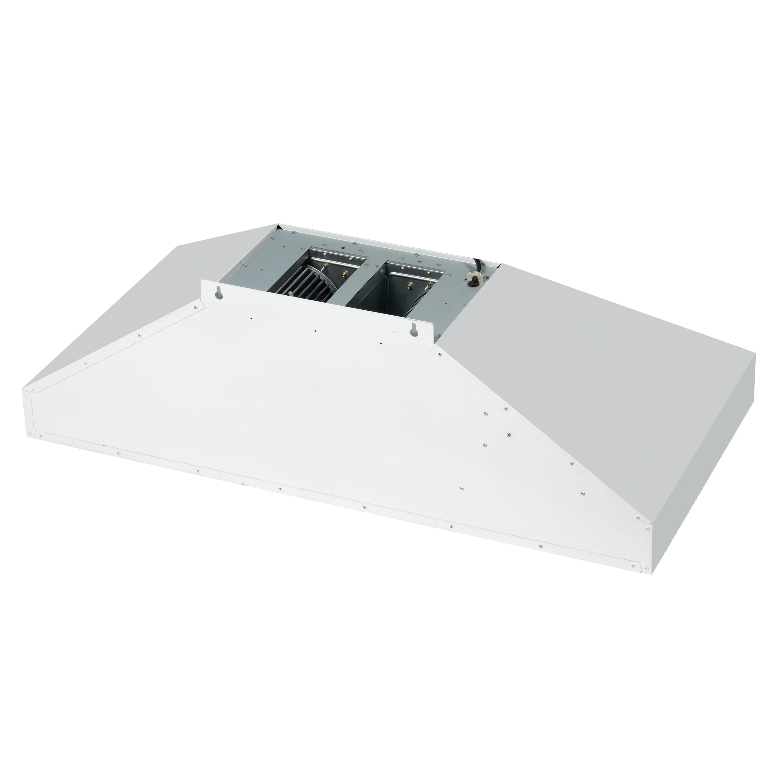 Forno Aria 48-Inch Wall-Mount Range Hood, 1200 CFM, White with Antique Brass Accents (Model FRHWM5095-48WHT)