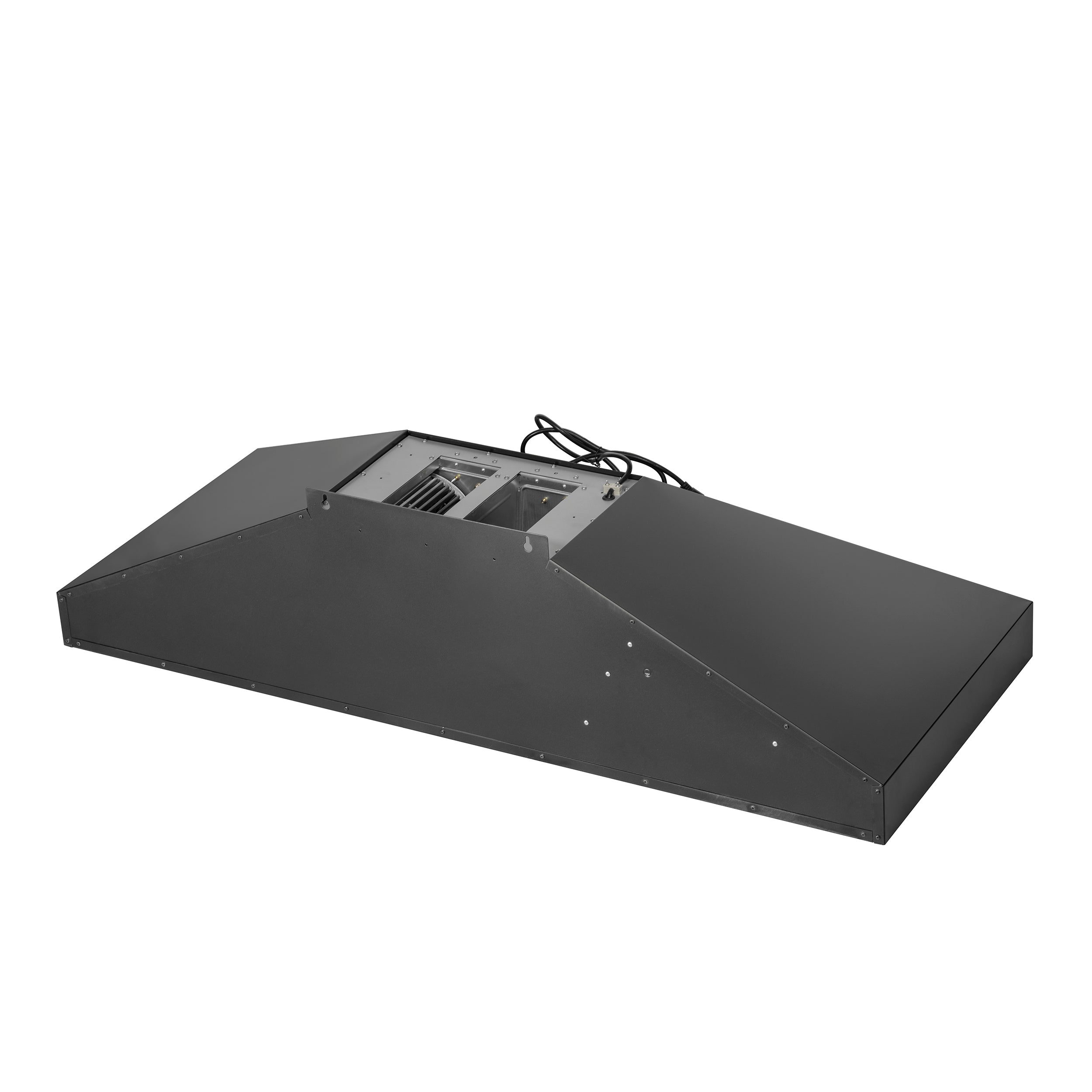 Forno Aria 60-Inch Wall-Mount Range Hood, 1200 CFM, Convertible Ducting, Black Finish with Brass Accents (Model FRHWM5095-60BLK)