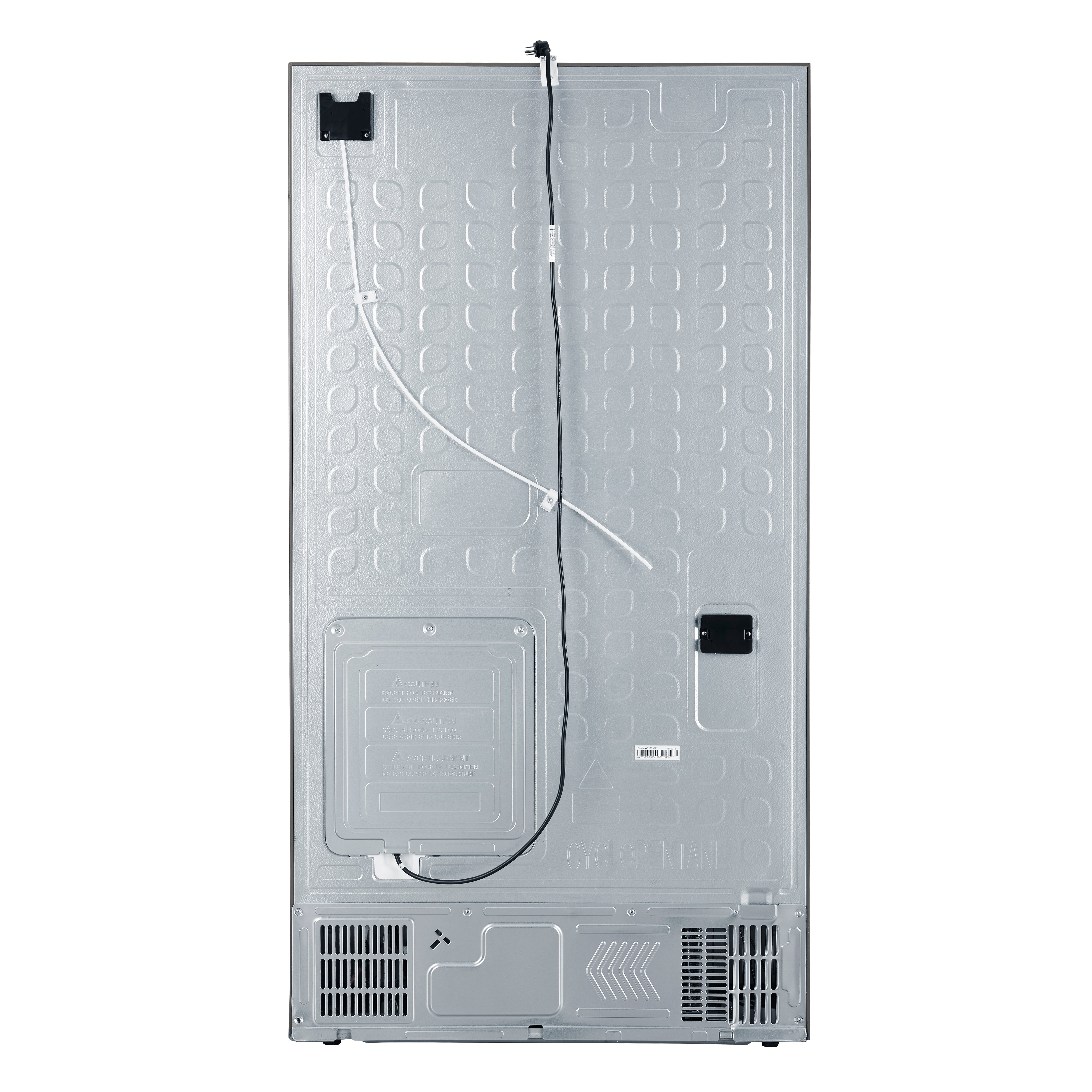 FORNO Aosta 36 in Freestanding Refrigerator, 22.4 cu ft, External Water Dispenser, Automatic Ice Maker, Stainless Steel, Model FFFFD1866-36SB