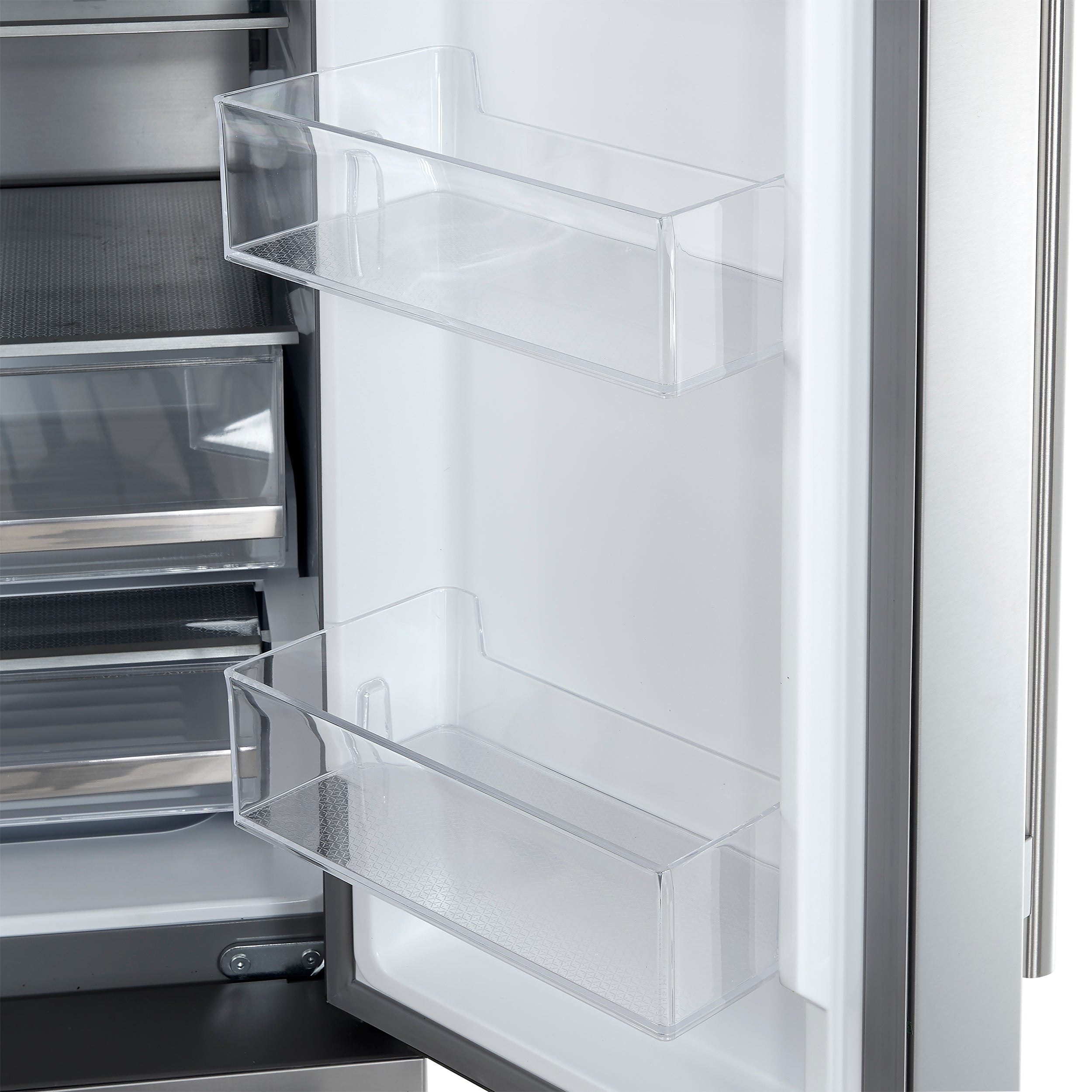 FORNO Aosta 36 in Freestanding Refrigerator, 22.4 cu ft, External Water Dispenser, Automatic Ice Maker, Stainless Steel, Model FFFFD1866-36SB