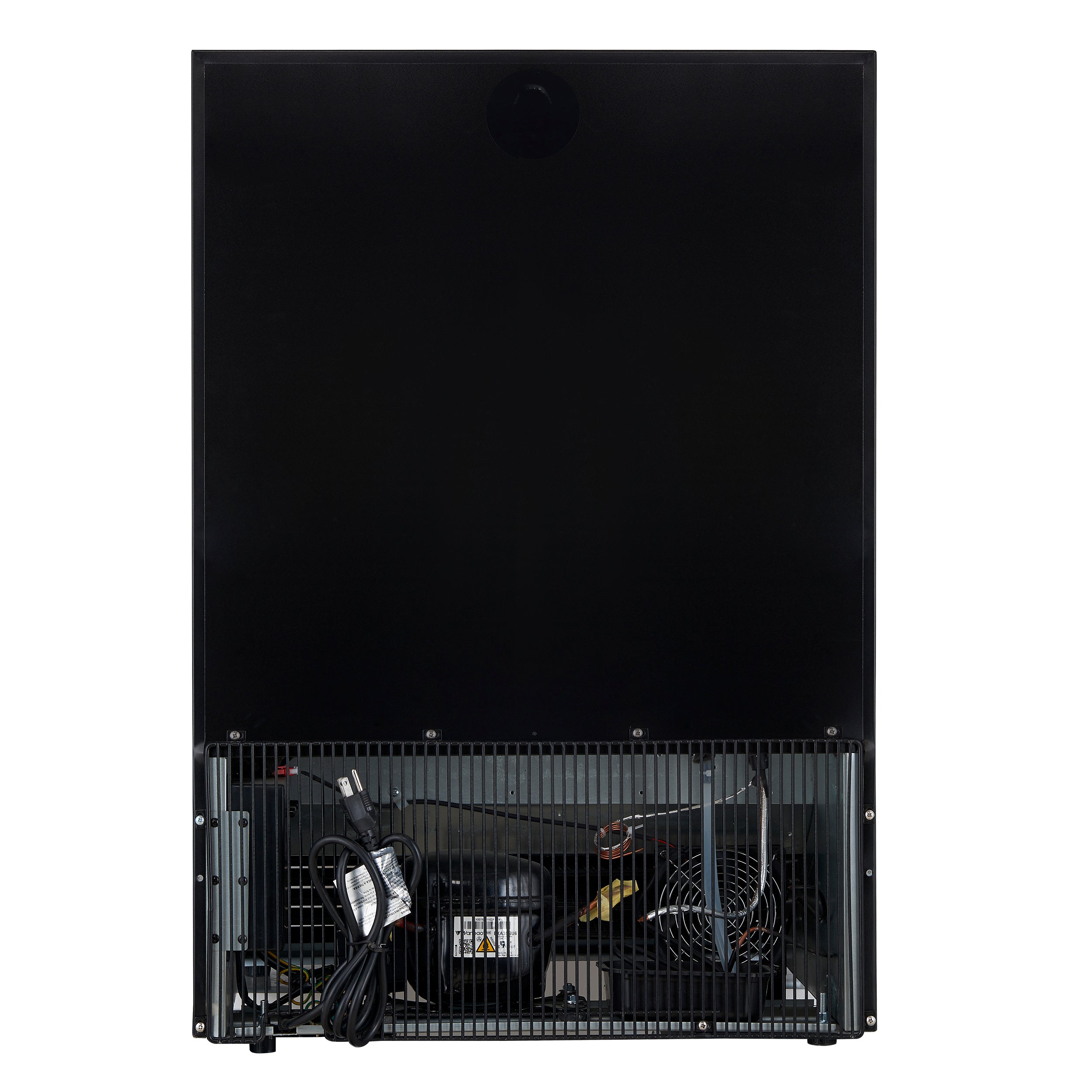 FORNO Bacchino 24-Inch Dual Zone Wine Cooler, 51-Bottle Capacity, Triple-Glass Door, Black with Antique Brass Accents (FWCDR6634-24KBLK)