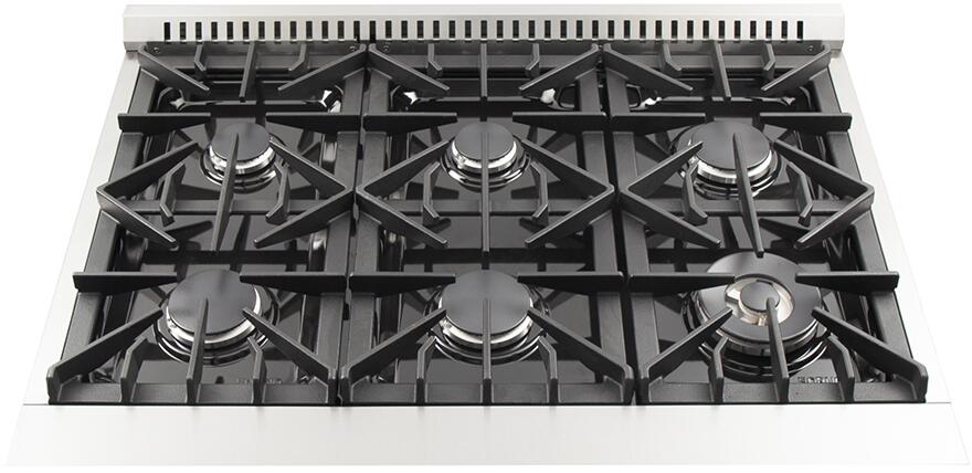 FORNO Appliance Package - 36 Inch Gas Range, Wall Mount Range Hood, Microwave Drawer, Dishwasher, AP-FFSGS6244-36-W-6