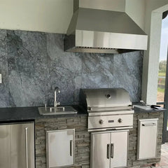 Coyote 48" W x 30" D Chimney Hood with LED Lights - MUST PURCHASE BLOWER SEPARATELY