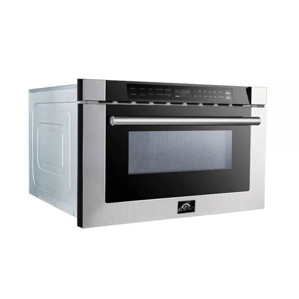 Forno 24-Inch Built-In Microwave Drawer, 1.2 cu. ft., Stainless Steel (FMWDR3000-24)