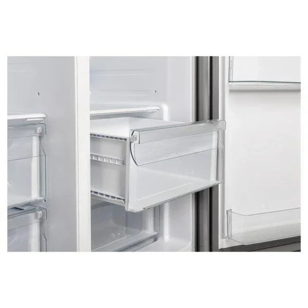 Forno 36-Inch Counter-Depth Side-by-Side Refrigerator, 20.0 Cu. Ft., Stainless Steel with Water and Ice Dispenser (FFRBI1844-36SB)
